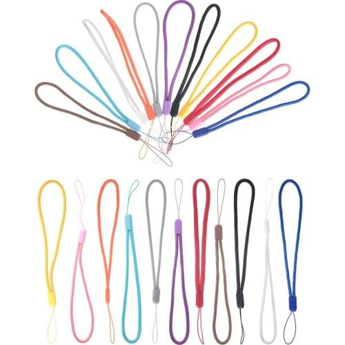 Cell Phone Mobile Chain Round Nylon Wrist Hand Straps Rope for Key USB IPhone Samsung Camera DIY Hang Rope Lanyard 600pcs/lot