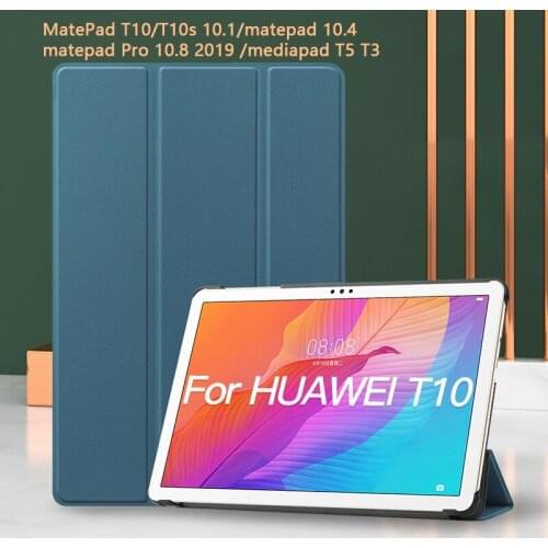 Tablet Case for Huawei Matepad Pro 10.8 T10 Mediapad T8 T5 T3 Tablet Cover M5 lite 8.0 Cover with Folding Stand Leather Case