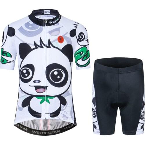 Cycling Jerseys Set For Children Summer Short Sleeved Kids Bike Clothes Breathable Girl Boy mtb Suit Quick Dry S-XXL