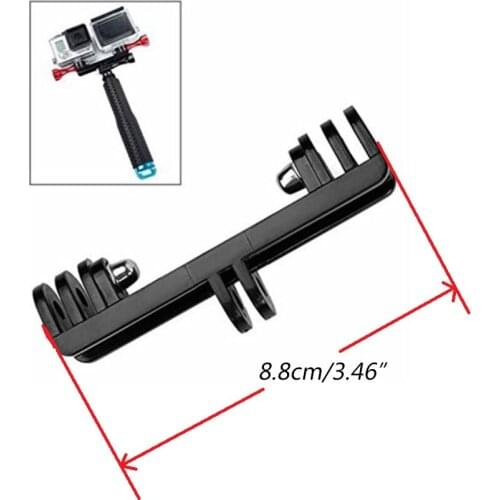 Dual Twin Mount Adapter Converter for Gopro 6 5/Session 5/ 4/3+/3/2/1 Cameras