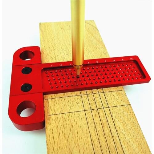 T50/100/160/260 Woodworking Scribe T-type Ruler Hole Scribing Gauge Aluminum High Precision Crossed-out Tool Measuring Tools