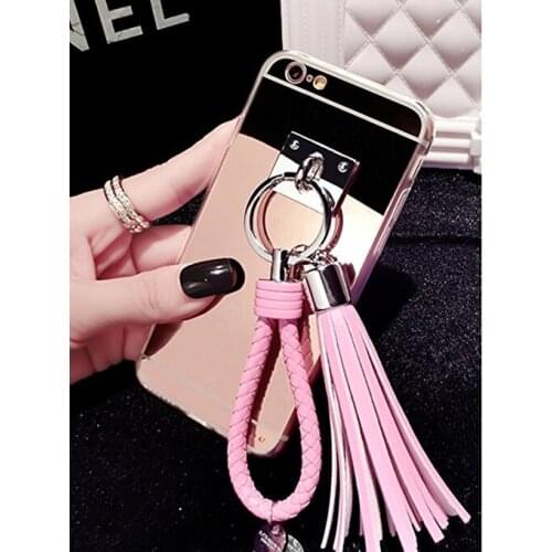 Leather Pendant Glitter Soft Sparkling Bling Mirror Phone Cover Case for samsung S6 S7 S8 S9 S10 S20 PLUS Lite Note 5 8 9 10 20