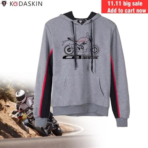 KODASKIN Men Racer Hoodies Motorcycle Hoody Jackets Hooded Sweatshirts for Honda CB300R CBR300