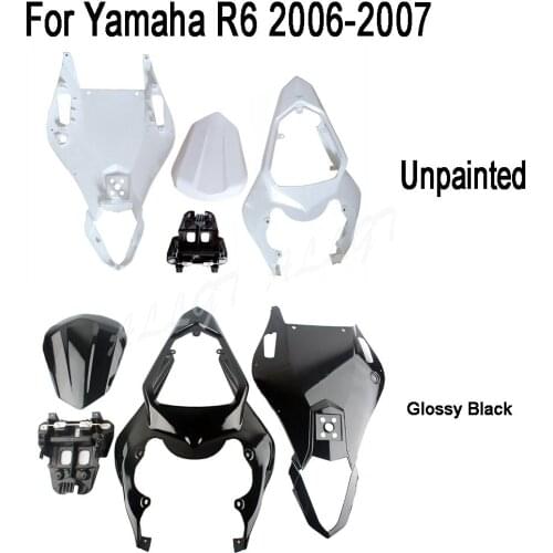 Unpainted Rear Tail Fairing For Yamaha YZF R6 Glossy Black