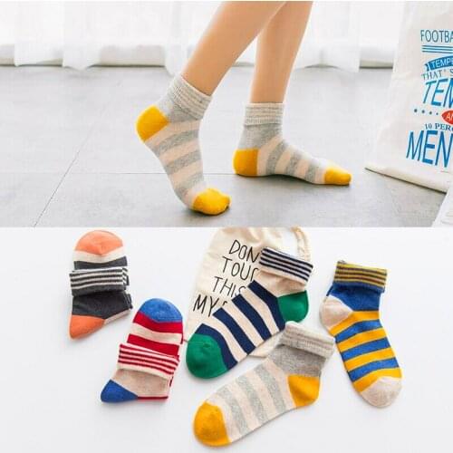 1 Pairs Hot Sale Autumn Winter Cute Candy Color Striped Cotton Casual Woman Girls Warm Short Socks Comfortable Female Socks