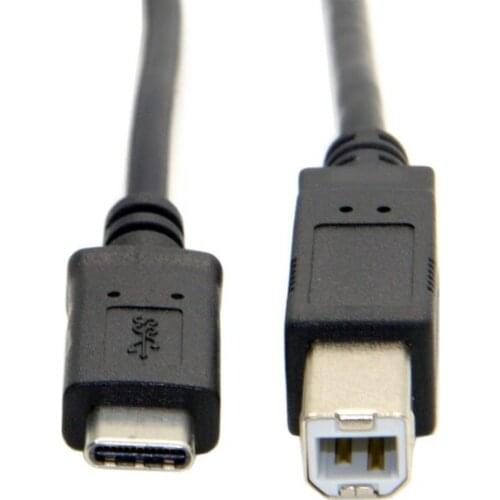 Type C Male Connector To USB 2.0 B Type Male Data Cable Adapter For Cell Phone Printer Hard Disk File Transfer Fast Cable 1m 3ft