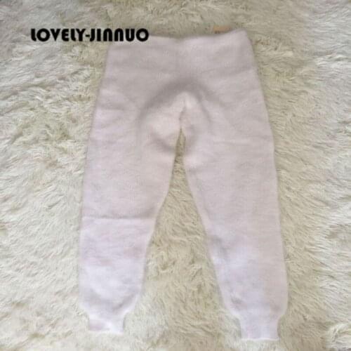 Twin wire thickening Womens winter mink cashmere knitted leggings/trousers thick warm pants big size free shipping JN306