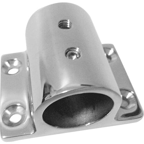 Marine Boat Hand Rail Fitting 90 Degree Stanchion Base for 7/8" 22mm Tube