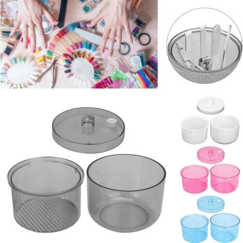 Portable Nail Art Cleaning Box Manicure Tools Cleaning Container Nail Art Tool Cleaning Cup f