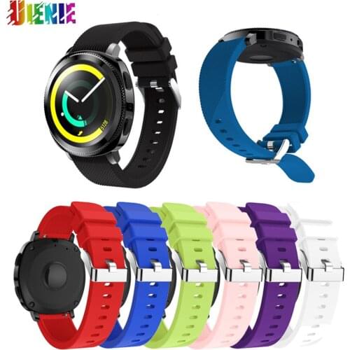 Sports Silicone Watch Band For Samsung Gear sport 20mm / Gear S2 / Galaxy 42mm Smart Watch Bracelet Replacement strap Wristband