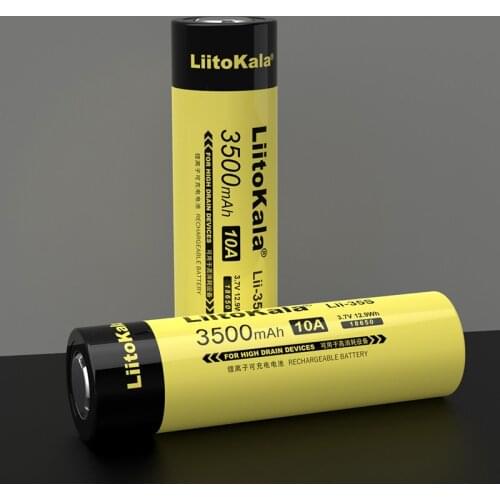 6PCS LiitoKala 2020 New Lii-35S 18650 3.7V 3500mAh rechargeable lithium battery for LED flashlight