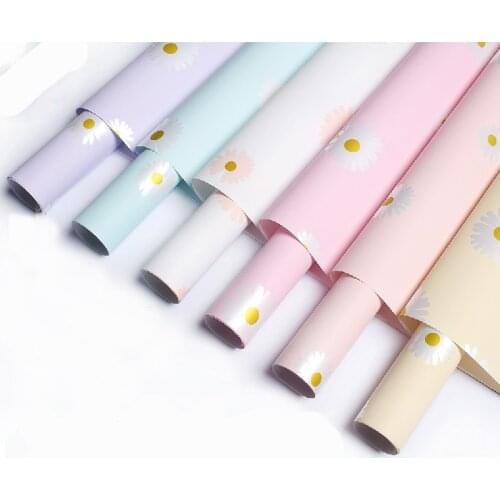 Small Daisy Thicken Ouya Paper Korean Flower Wrapping Paper Floral Material Bouquet Wrapping Craft Paper Packaging