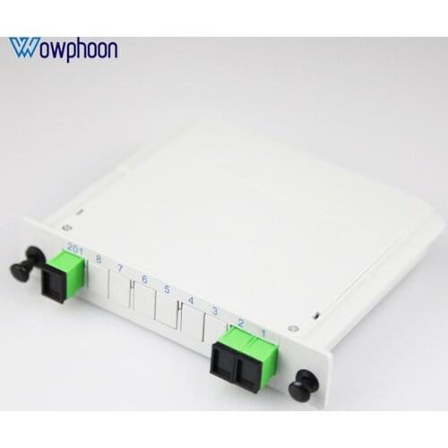 SC APC 1X2 Fiber Optic FTTH Box PLC Splitter 2 way Optical splitter