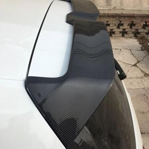 High quality carbon fiber for 2013 to 2017 Volkswagen VW Golf 7 R GTI spoiler rear window roof black color spoiler Golf 7 R GTI