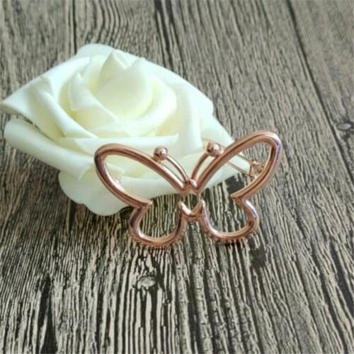 Brand Unique Design Jewelry Butterfly Hair Clip Women Fashion Barrettes Rose Gold Black Color Hairpins Wedding Hair Accessories
