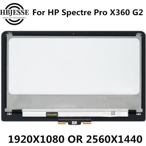 Test well 13.3''FHD 1080p QHD 2560x1440 LED LCD Display Touch Screen Digitizer Glass Panel Assembly For HP Spectre Pro x360 G2