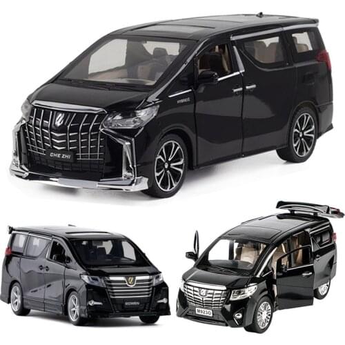 1:32 1:24 TOYOTA ALPHARD Car Model Alloy Die Cast MVP Classic Luxury Cars Favorites Christmas Gift Kids Toys Cars Free Shipping