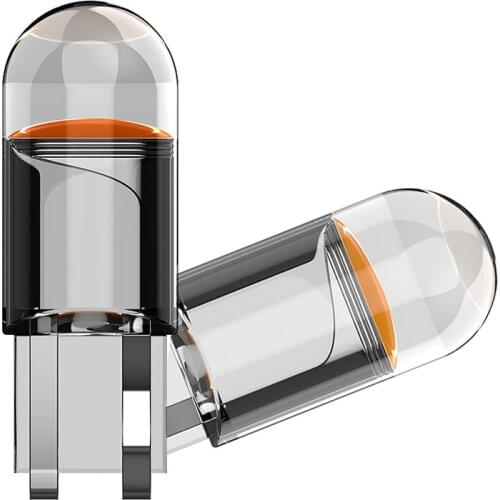 10pcs W5W Led T10 Car Light COB Glass 6000K White Auto Automobiles License Plate Lamp Dome Read DRL Bulb Style 12V