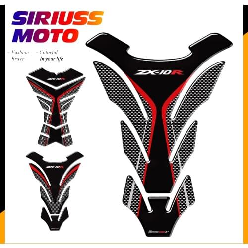 3D Motorcycle Tank Pad Protector Decal Stickers Case for Kawasaki NINJA ZX10R ZX-10R Tank