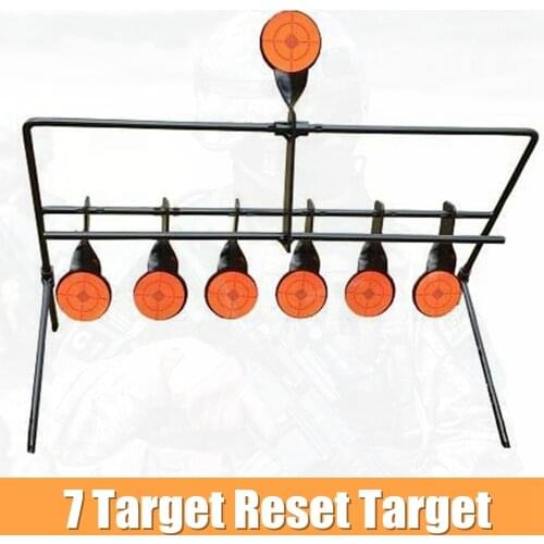 7 Targets Reset Target for Shooting Training /Improve Hunting Shooting/for Tactical Airsoft practice Metal Paintball Accessory