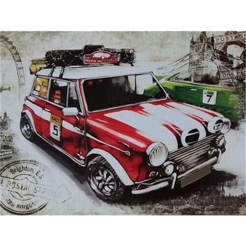 Diamond Embroidery Landscape 5D DIY Diamond Painting Classic Cars Full Square Mosaic Picture of Rhinestone Home Decoration Gift