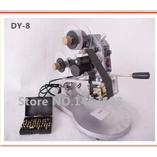 Free Shipping Hot Code Printer Dy-8 (Manual) expiry date coding printer usage on labels paper and bags