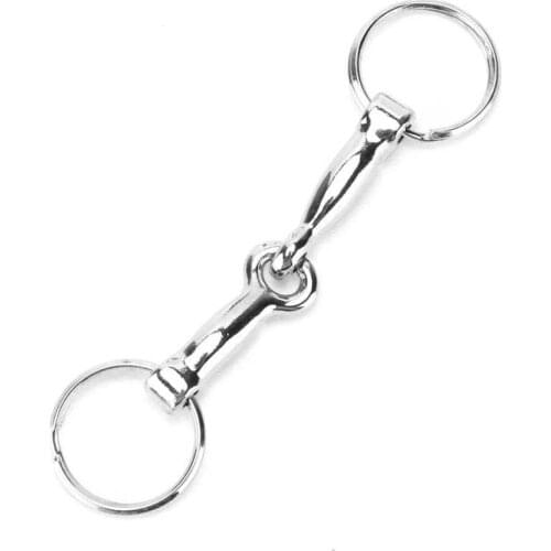 Chicken feeder chicken feeder Snaffle Bits Keychain Zinc Alloy Pelham Keychain Single Connector Horse Bit Key Knot Drinking