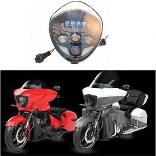For Victory Vegas 2010-2016 Cross Country 2011-2007 Hammer Motorcycle LED headlight