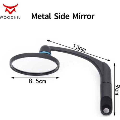 For SOCO TS TC Motorcycle Accessories Modified Rearview Mirror Retro Cafe Racer Round Electroplated Metal Side Mirrors