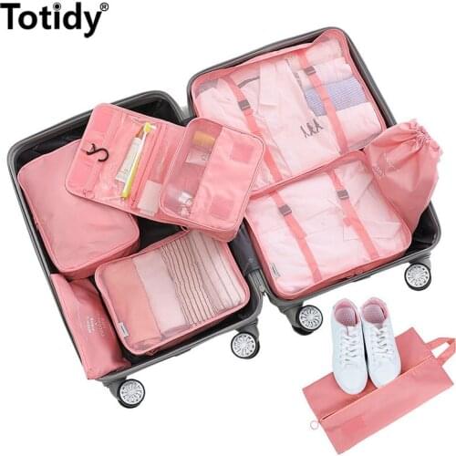 Travel Bags Clothes Shoe Underwear Travel Organizer New Luggage Packing Cube Bra Cosmetic Finishing Pouch Storage Accessories