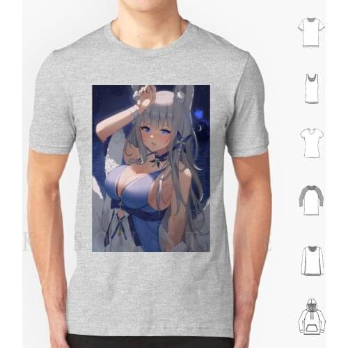 Shinano-Azur Lane T Shirt Men Cotton Azur Lane Anime Azur Lane Atago Manga Akagi Enterprise Waifu Azur Lane Peeker