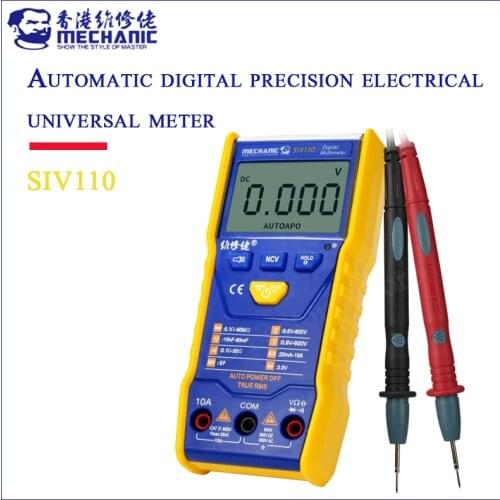 MECHANIC fully automatic pocket digital multimeter high precision electrical universal meter digital display multimeter SIV110