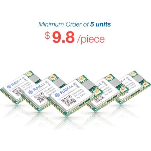 RAK4600 WisDuo LPWAN Module | RAKwireless | RF52832 MCU | Semtech SX1276 LoRa Chip| LoRaWAN 1.0.2 | Bluetooth Low Energy BLE 5.0