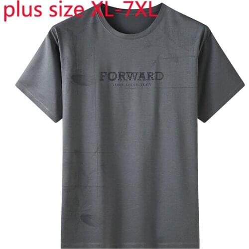 New Arrival Fashion Summer Men Round Neck Printed Short Sleeve Knitted Casual Men T Shirt Plus Size XL 2XL 3XL 4XL 5XL 6XL 7XL
