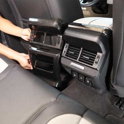 ABS Chrome Armrest Box Rear Air Vent Frame Trim Cover For Range Rover Evoque L551 2019 2020 Car Accessories