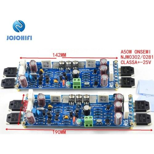 One Pair LJM A30W ONSEMI NJW0302G NJW0281G Dual Channel 30W 8Ω Pure Class A Power AMP Amplifier Finished Board with AP Test