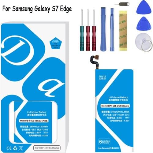 Battery EB-BG935ABE 3600mAh For Samsung Galaxy S7 Edge G9350 G935 G935F G935FD G935W8 Replacement Battery