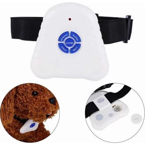 Ultrasonic Dog Repeller Anti Barking Dog Trainer Electronic Safe Anti Bark Dog Collars Leashes Training Shock Control Dropship