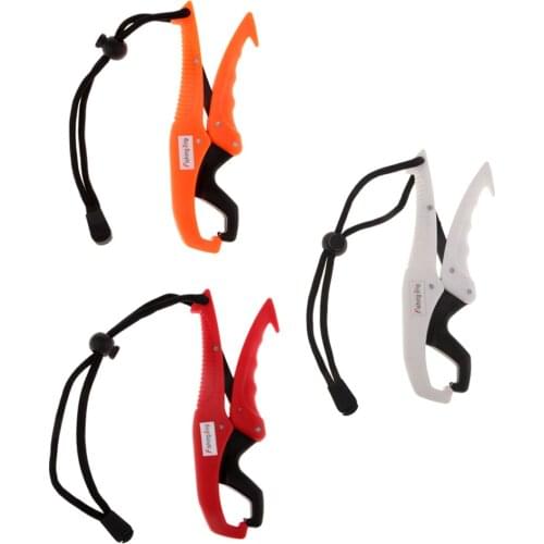 Fishing Grabber Plier Floating Fish Lip Grip Gripper with Lanyard Fishing Tools