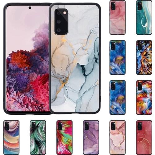 Silicone Soft Case for Samsung Galaxy S8/S9/S10/S20/S10/S10 PLUS/S20/S20 PLUS Watercolor Pattern Phone Cover Case