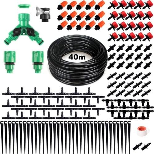 30/40M DIY Garden Irrigation System Adjustable Watering Sprayer Dripper Kit Automatic Irrigation Equipment Set