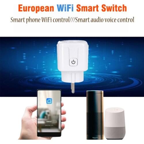 COLOROCK EU WiFi Smart Plug Tuya App Control Use with Alexa and Google Assistant for Voice Control 16A 100-240V AC