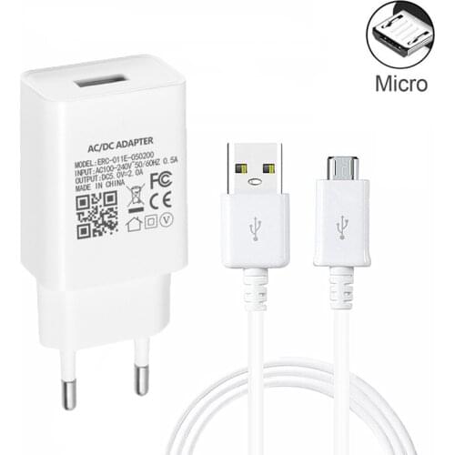 USB Charger 5V 2A Universal Portable Travel Wall Adapter For Huawei Honor 9A 9C 9S 8A 8S 8X 8C 7A 7C 7S 1m Micro USB Cable