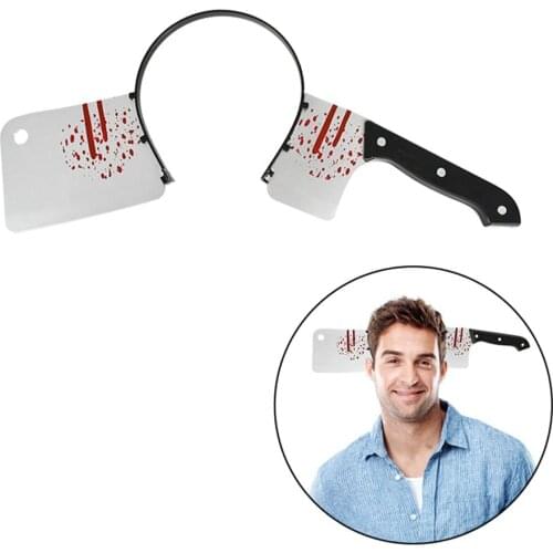 Horror Headband Halloween Decoration Scary Knife Halloween Accessories Props Halloween Party Supplies Event Party Decor
