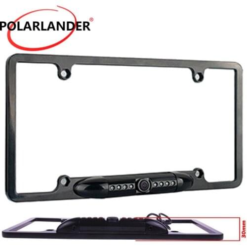Waterproof for US Car License Plate frame Camera 8 LED Night Vision rear view reverse parking Camera