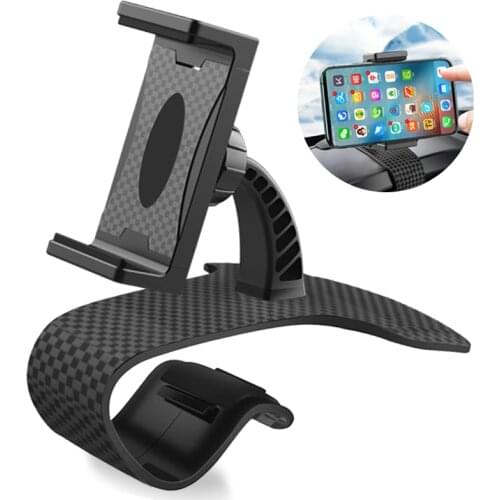 XMXCZKJ Newest 360 Rotation Adjustable HUD Car GPS Dashboard Phone Holder Clamp Clip Stand for Iphone 11 car phone mount holder