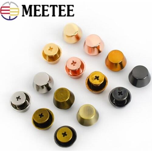 100/200pcs 8mm Rivet Screw for Bags Hardware Handbag Decorative Studs Nail Rivet Metal Buckles Snap Hook Leather Craft