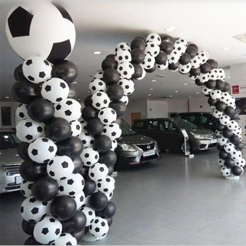 100pcs Latex Football Balloons Soccer Balloon White Color Balloon Party Decorations Kids Toys Birthday Gift for Baby Shower Boy