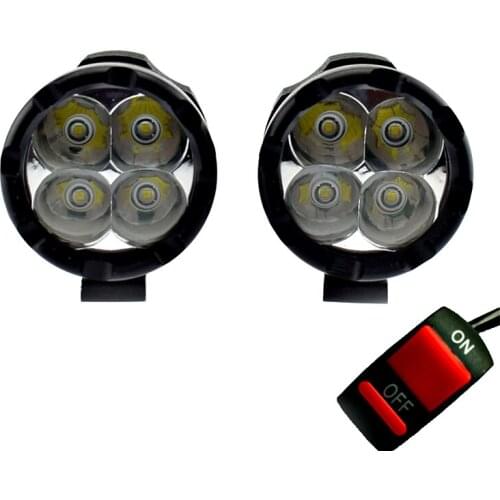 12v 40w Motorcycle headlight LED Moto Auxiliary Work Lights 6000k super bright Fog Lamp Headlamp motorbike Spotlight accessories