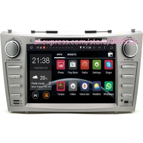 Free shinpping Android 6.0 Quad-core RAM 2GB Car DVD Player For Toyota Camry With 3G/wifi USB GPS BT